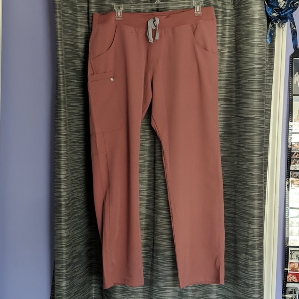 FIGS tall kade cargo scrubs in MAUVE